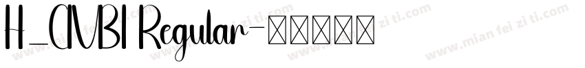 H_CIVBI Regular字体转换